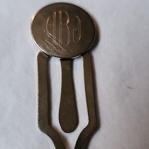 Vintage Monagramed Paper Clip BAJ Initials